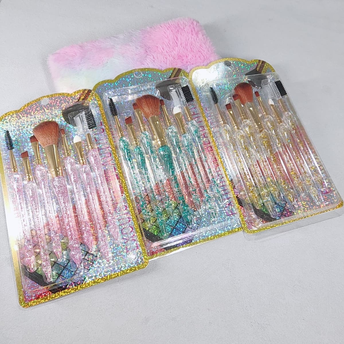 化妆刷/梳子镜子/小号化妆刷/美妆刷套装/眼影刷收纳桶产品图