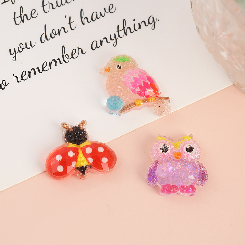 New high-transparency and cute little hedgehog epoxy resin AB glue accessories, hair strings, hair ornaments, water cup stickers, cream drop glue patches, in stock for wholesale details Picture