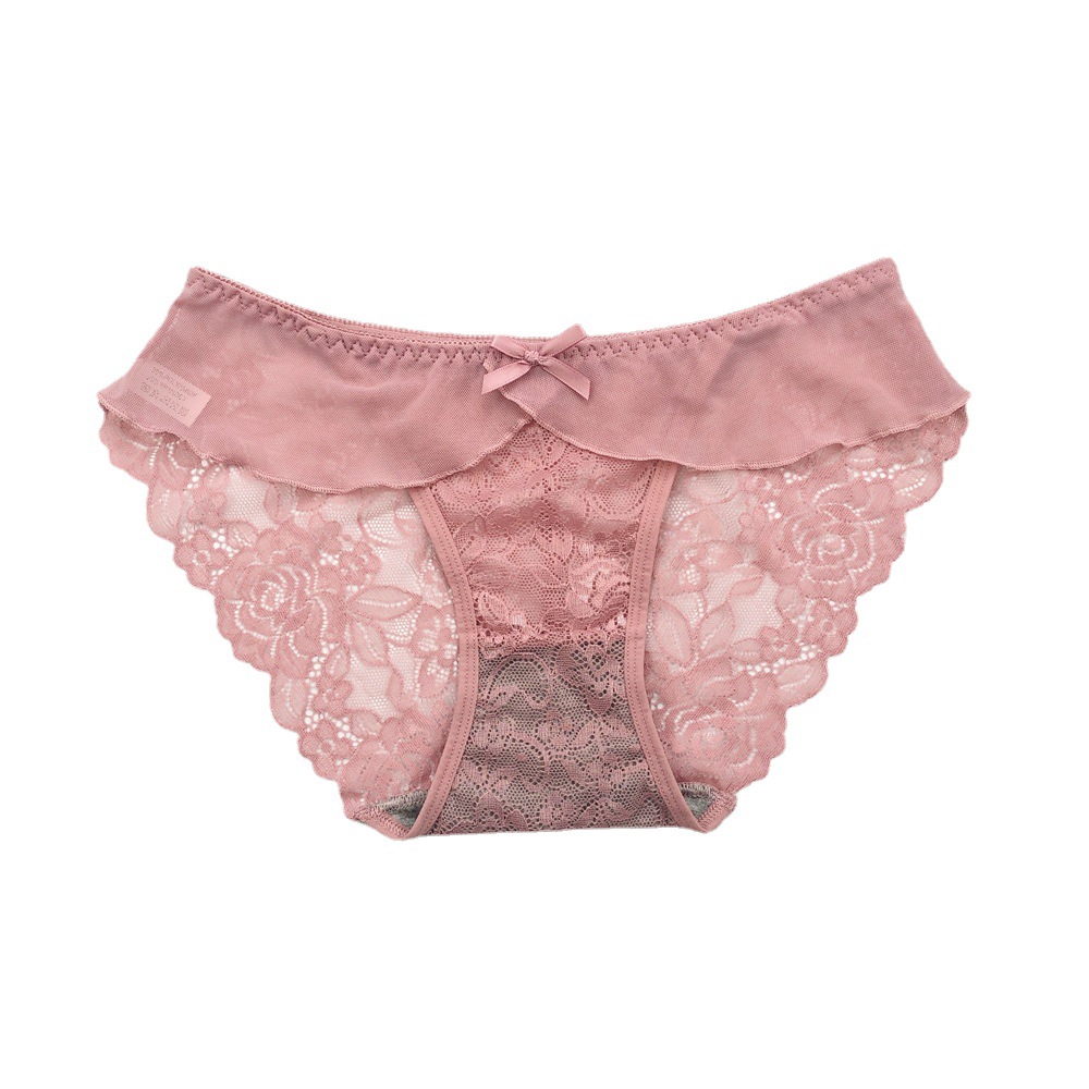Best-selling women's underwear: French seamless lace elastic thin band, hollowed-out lace, breathable and comfortable. 60265# Item Picture
