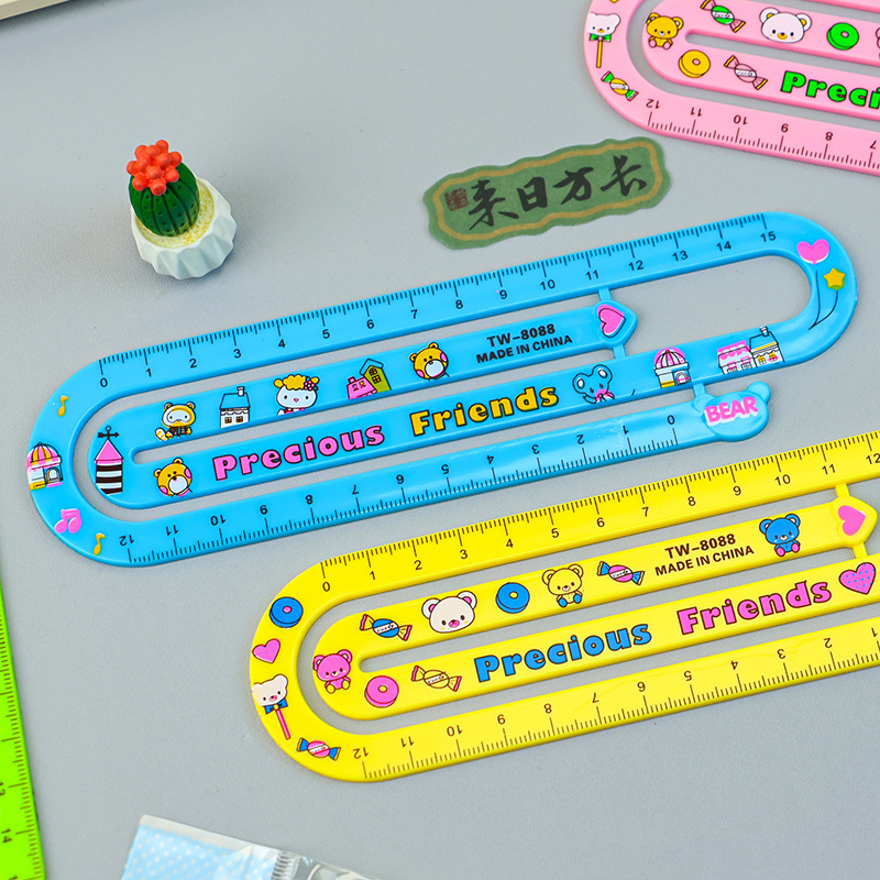 直尺塑料/软尺套装/文具/春联/DIY尺子插照片产品图