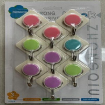 Household hooks, strong adhesive, wall-hanging, load-bearing suction cups, kitchen hooks, seamless adhesion behind doors, no need to drill holes, adhesive hooks Item Picture