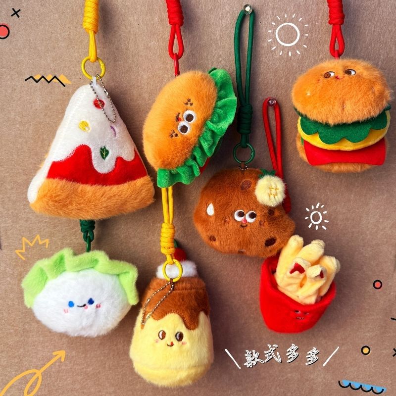 Food, hamburgers, plush hangers, bread, food, dolls, children's toys, best-selling items, internet-famous street vendors, and small commodities Application Scenario