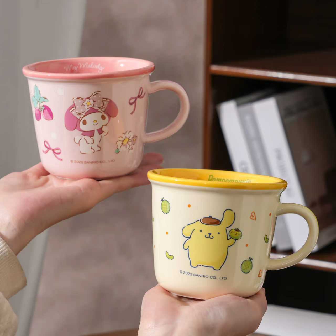 三丽鸥库洛米儿童水杯男女生陶瓷马克杯咖啡牛奶杯茶杯家用喝水杯 details Picture
