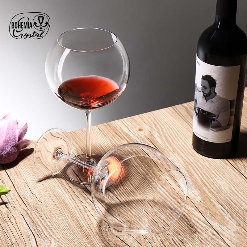 Original Czech Lexus lead-free crystal glass cups, red wine glasses, foreign wine glasses, wine glasses and large-belted glasses factory approval