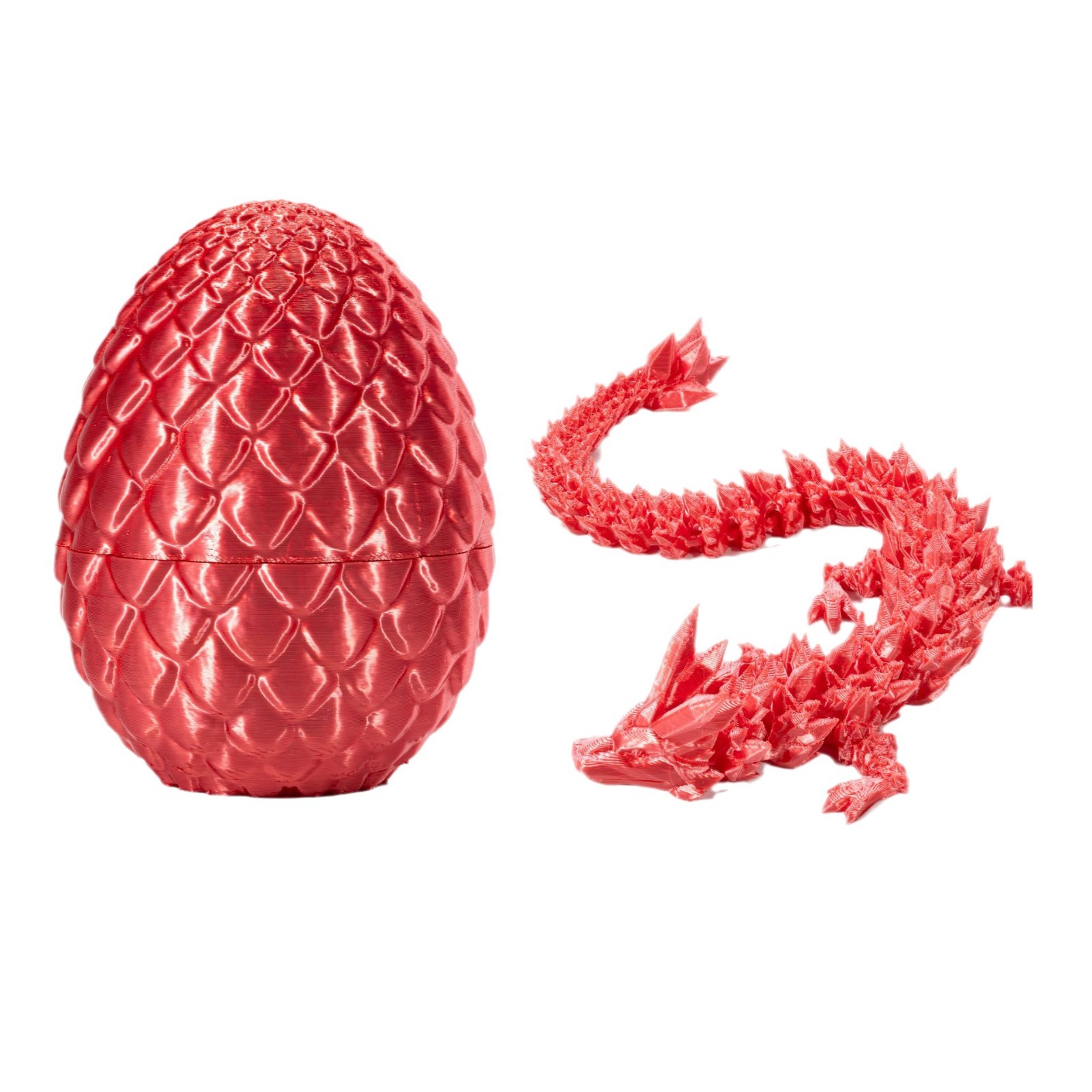 3D printed dragon egg gemstone crystal dragon figurine gift, dragon egg set, colorful decoration, creative and trendy toys Item Picture