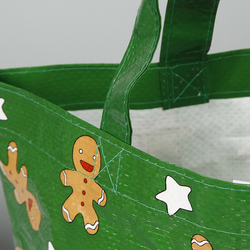 pp编织手提袋订制印刷logo定做覆膜pe编织袋可带魔术贴细节图