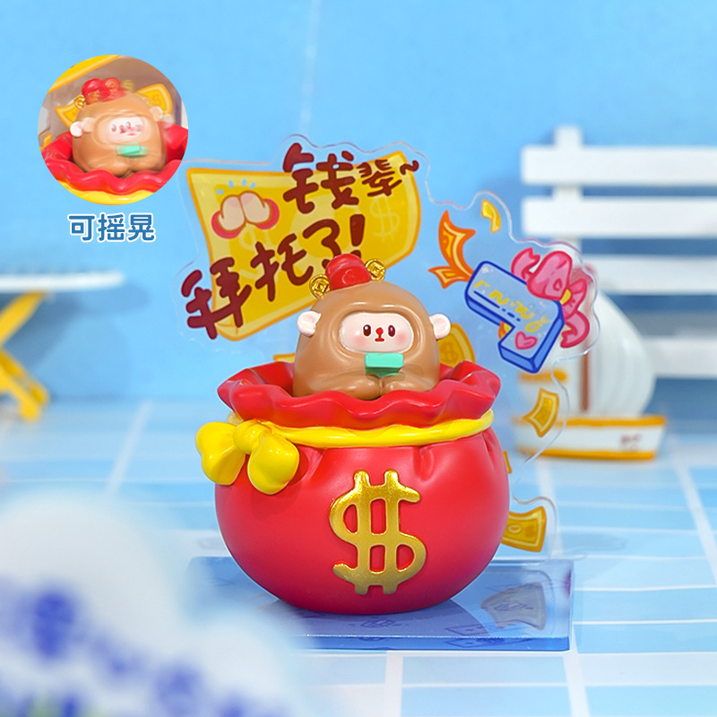 New "Come to Work" blind box figurines, creative blind box desktop figurines, trendy gifts for office workers Specification image