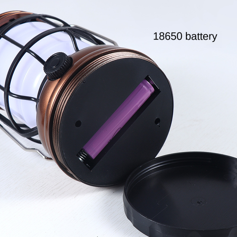Jiuyue's new LED solar camping lamp, USB charging outdoor camping lamp, and household emergency portable lamp details Picture