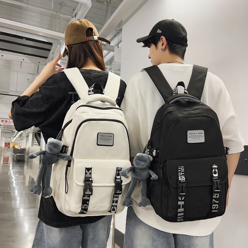 Mochila de escuela para niños de secundaria y secundaria mochila ligera de gran capacidad mochila de textura simple mochila reflectante