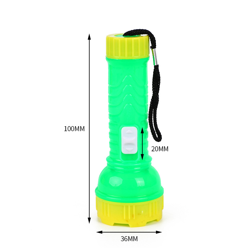 Hot-selling new led mini cartoon plastic flashlight, plastic hand lamp for boys and girls in kindergartens, street stall gifts Specification image