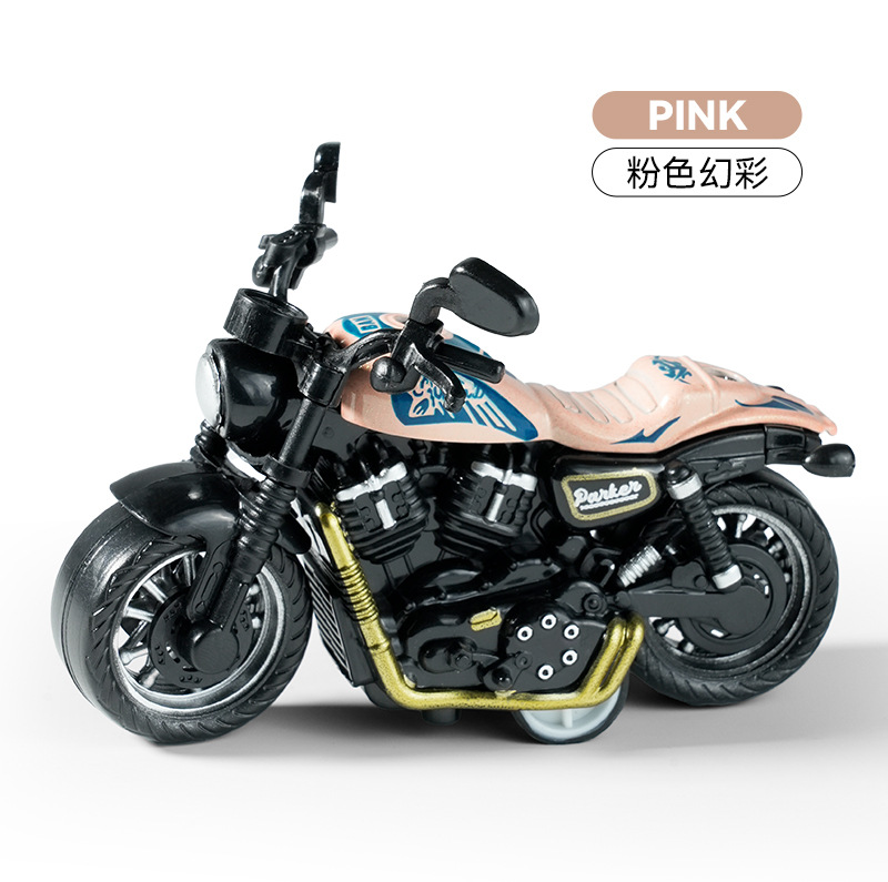 Cross-border children's toys, alloy rebound motorcycle simulation car models, keychains, pendants, gifts, claw dolls, presents details Picture
