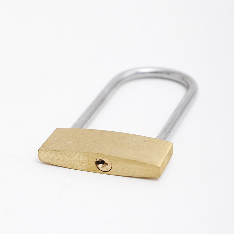 Brass padlock, warehouse door lock, waterproof and rust-proof lock, cabinet lock, independent padlock, thin long beam copper lock, through lock Application Scenario