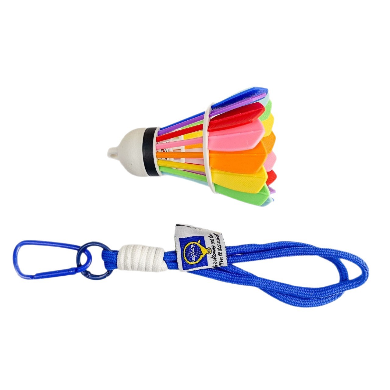 Silicone colored badminton pendants, keychains, backpacks, space design, badminton gifts for others as souvenirs Item Picture