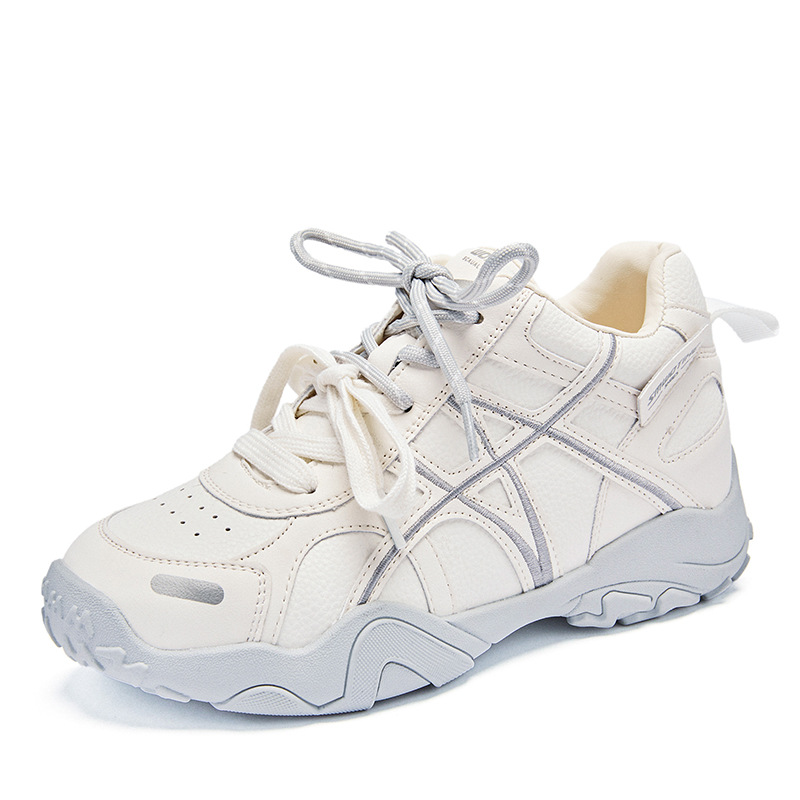 Spring 2026 new thick-soled De Xun shoes, women's versatile casual shoes, soft-soled sports running shoes that won't cause foot fatigue after standing for a long time Item Picture