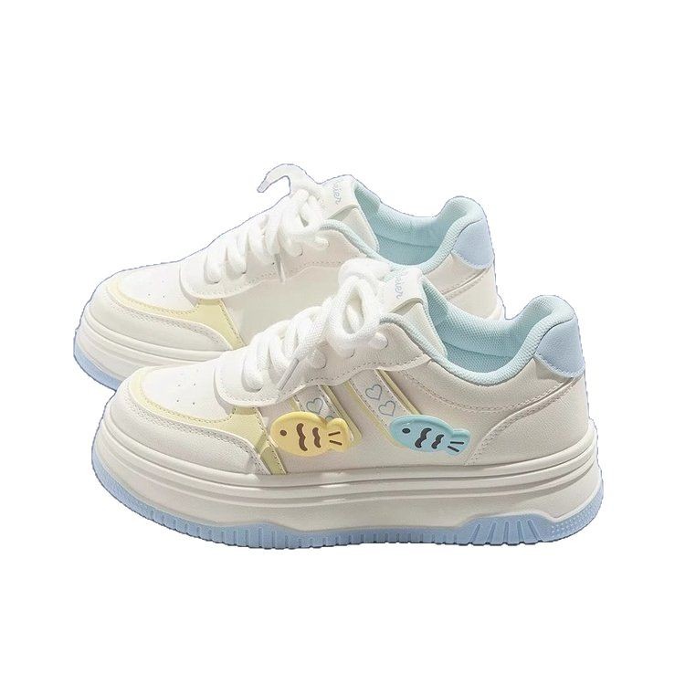 Girls' board shoes, children's stylish white sneakers 2026 Spring and Autumn new style, versatile children's sports shoes, girls' casual shoes Item Picture