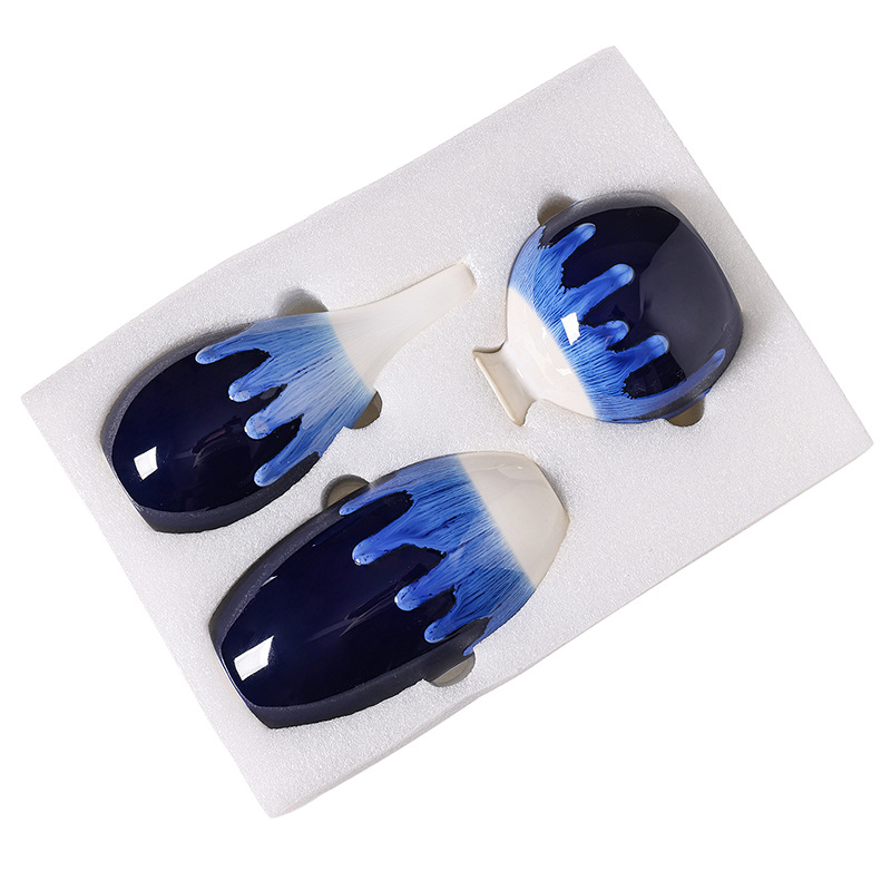 2025 Nordic Style kiln-transformed Ceramic Small Vase Creative Flower Vase Set, Simple hotel, home and living room decoration dried flower Arrangement ornaments Item Picture