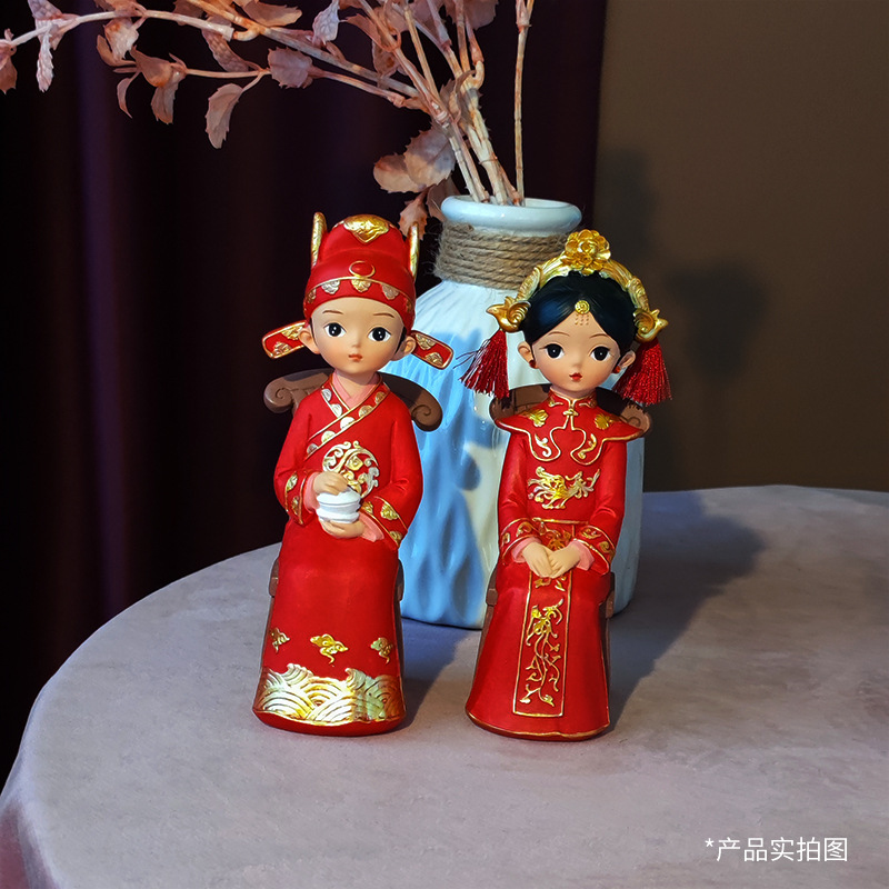 New Year wedding decorations for the bride and groom, Chinese-style wedding gifts and handicrafts, exquisitely decorated wedding rooms Application Scenario