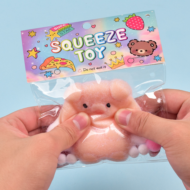 Wholesale of the same cream-textured angel piglet squeeze fun stress-relieving toys as on Xiaohongshu Application Scenario