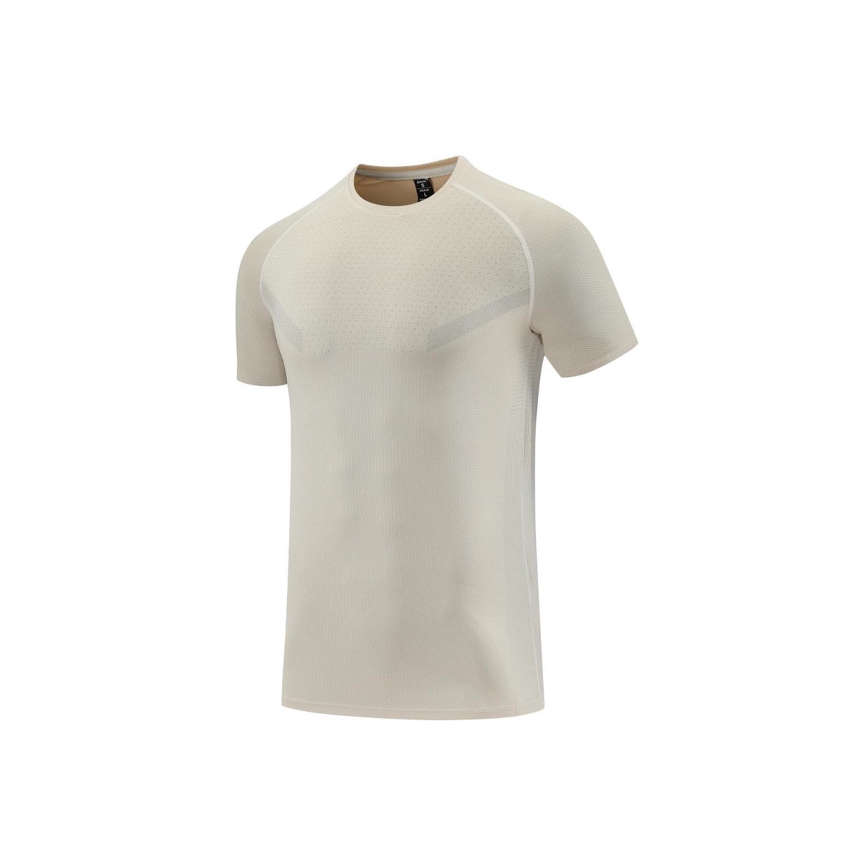 条纹冰丝运动t恤男弹力健身服夏季速干短袖跑步青年休闲上衣