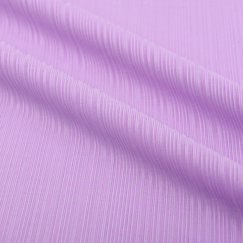 Bingsi's new 200G thin, cool, skin-friendly wide-leg fabric with pleated stripes, pit stripes and ribbing. Quick-drying fabric Application Scenario