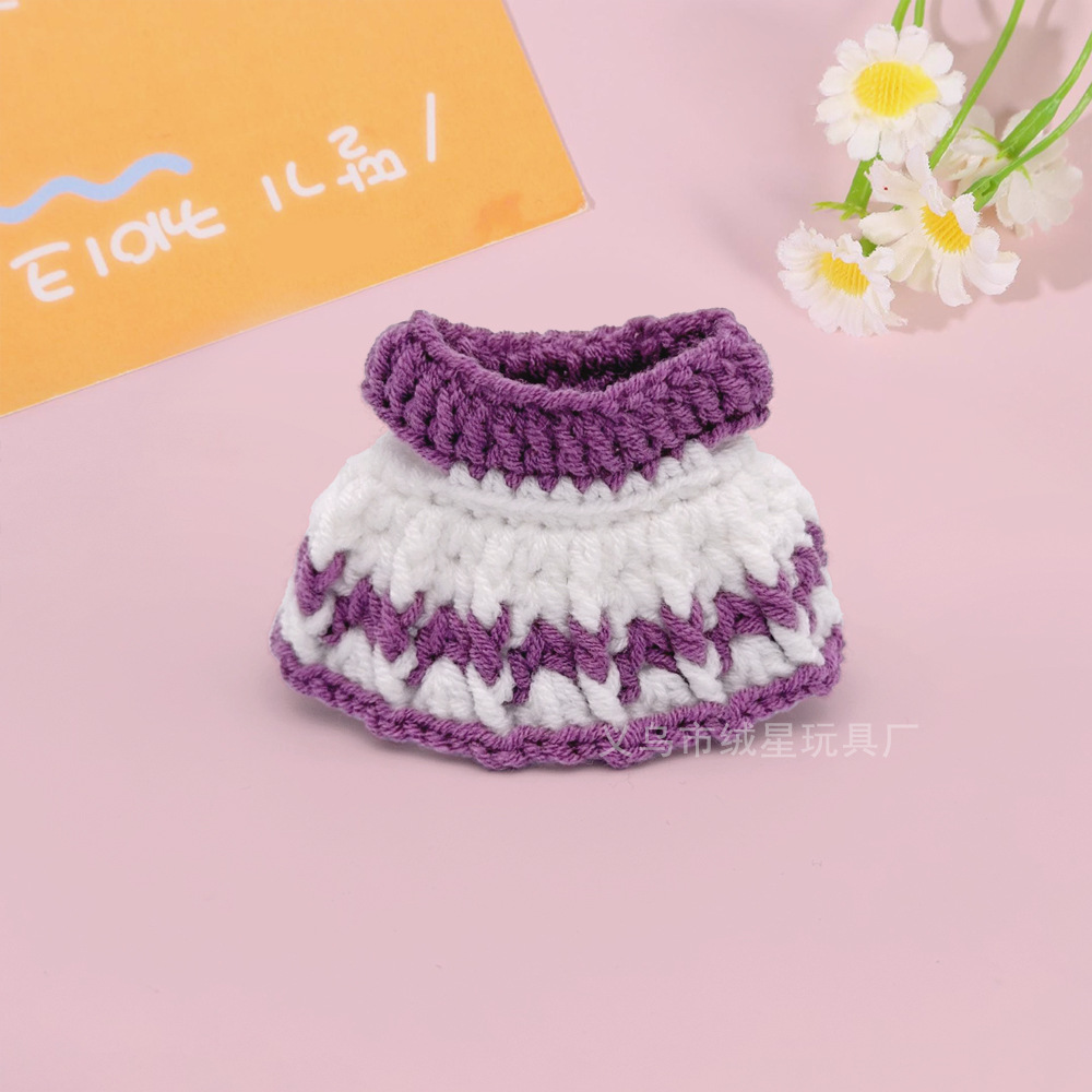 Plush knitted skirts, pure hand-woven baby clothes, carrier skirts, umbrella skirts, plush dolls, doll clothes, accessories and clothing Specification drawing