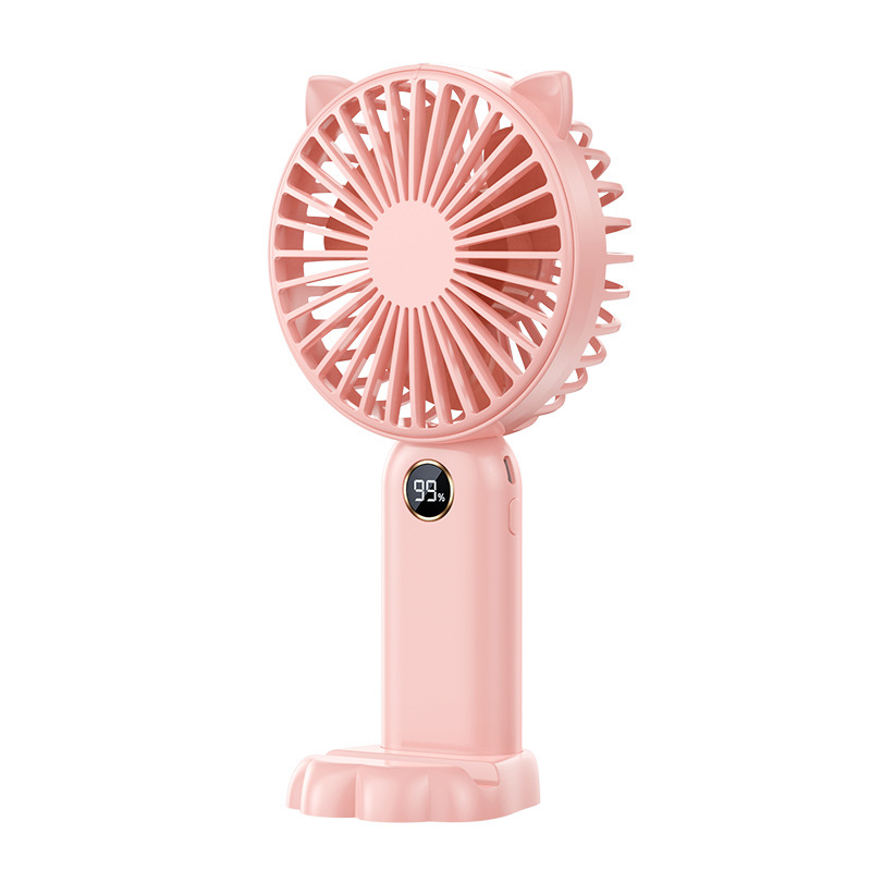 The 2025 new handheld mini fan is a compact, quiet, mini student with usb rechargeable battery for long battery life