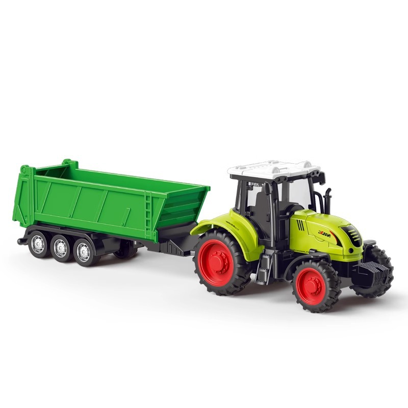 Detachable engineering vehicles, farmers' vehicles, trailers, children's inertial tractors, toy vehicles, model transport vehicles, toys, and durable Item Picture