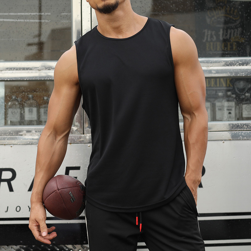 Summer quick-drying sports vests, men's sleeveless waistcoats, running training basketball loose fitness vests from the original manufacturer full figure