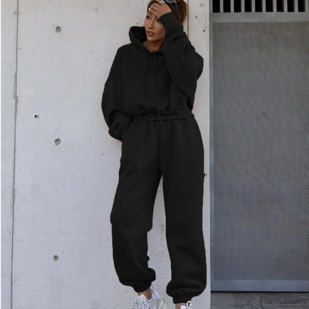 New casual hoodies, jackets and sportswear sets for women in the autumn and winter of 2025 for European and American foreign trade on Amazon and ebay are on sale Specification drawing