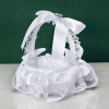 The wedding flower girl's small basket is a bestseller in Europe and America. Brides carry petal flower baskets to scatter flowers on their wedding day. Small European-style flower baskets Specification image