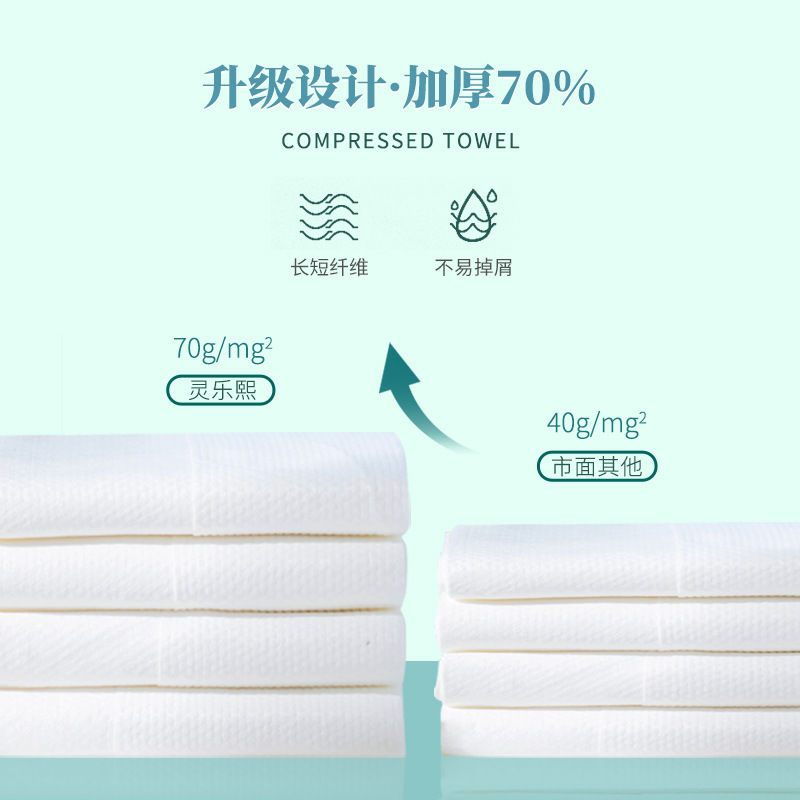 一次性压缩大浴巾大号毛巾旅行装干湿两用独立包装吸水速干产品图