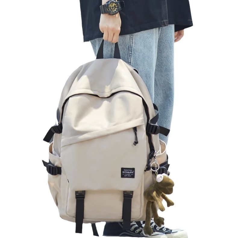 ins backpacks for men: simple and versatile, large-capacity casual travel bags for women. Schoolbags for junior high school, senior high school and college students Item Picture