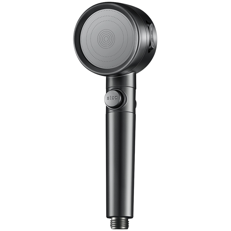 The pressurized showerhead with super high pressure and large water output is a household bathroom shower head and hose integrated bathing wonder Item Picture