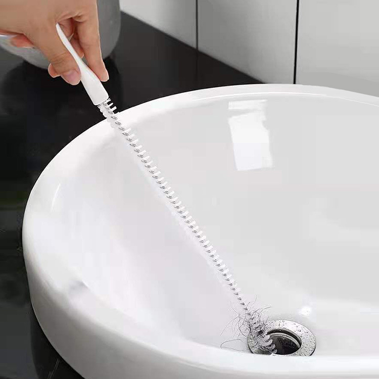 Flexible pipe unclogging tool, sewer hair cleaner, face wash sink cleaning brush, water pipe unclogging tool