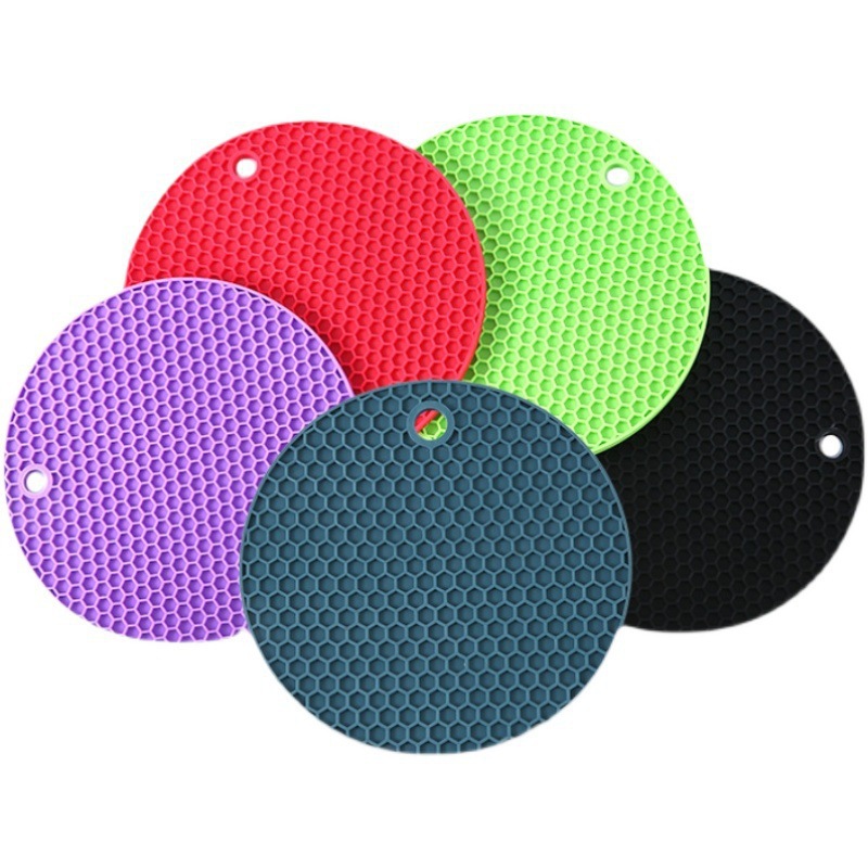 Silicone coasters, heat-insulating pads, household dining MATS, bowl MATS, hot pot pads, bowl MATS, plates, high-temperature resistant table MATS Item Picture