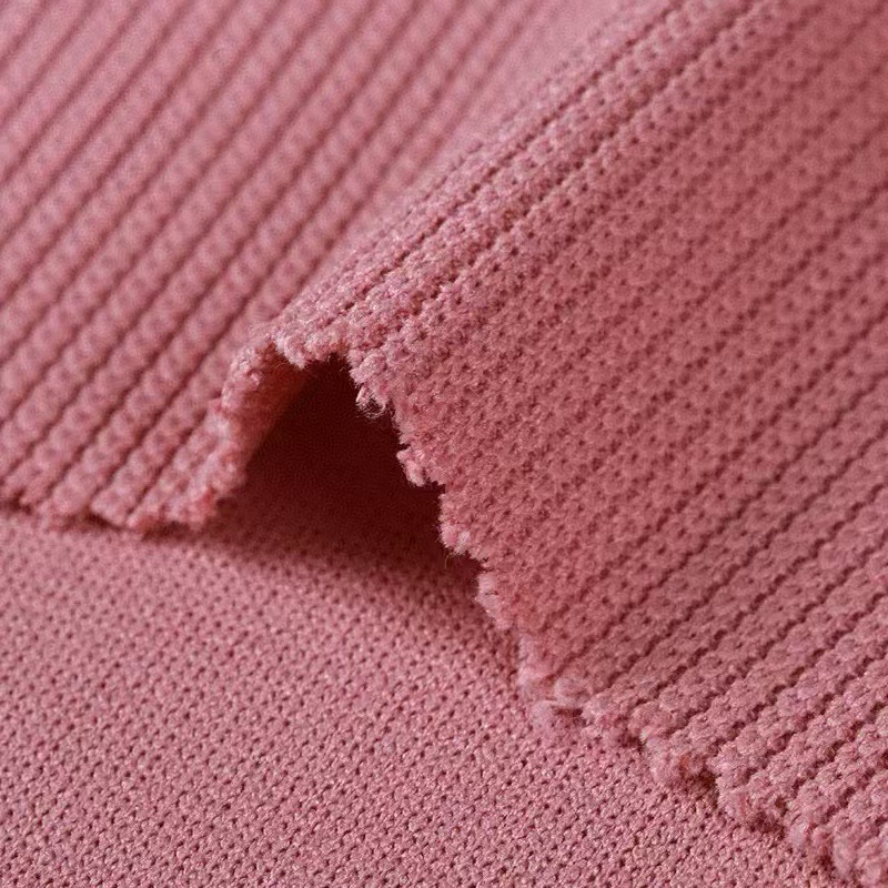 In stock, there is a set of 280g polyester casual pants and sweatshirts made of faux cotton rose-shaped heat packs, small gold bars and corrugated knitted fabric Item Picture