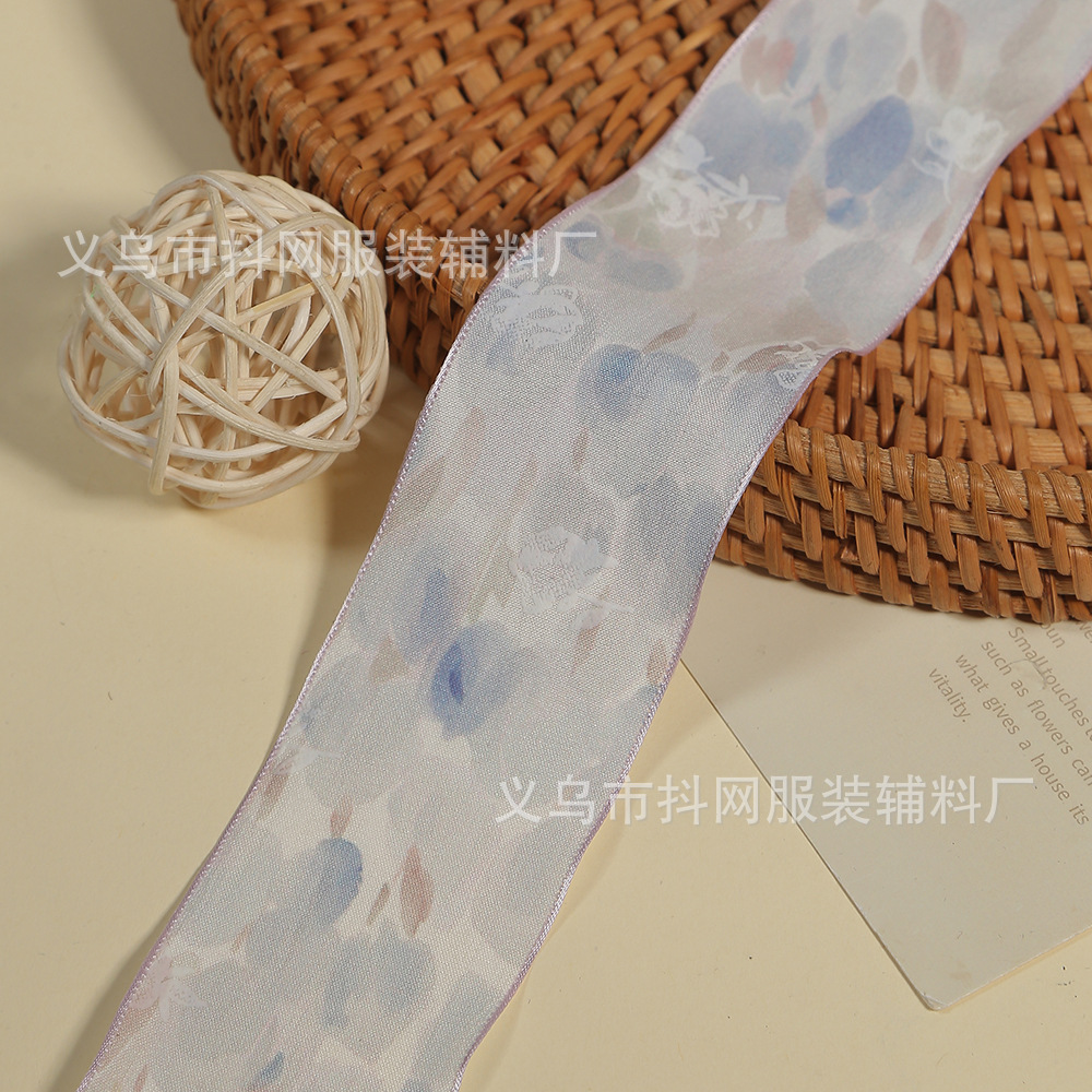4cm color mareo encaje transparente hilo de nieve cinta clips para el pelo accesorios para el cabello hecho a mano DIY arcos accesorios de ropa material Application Scenario