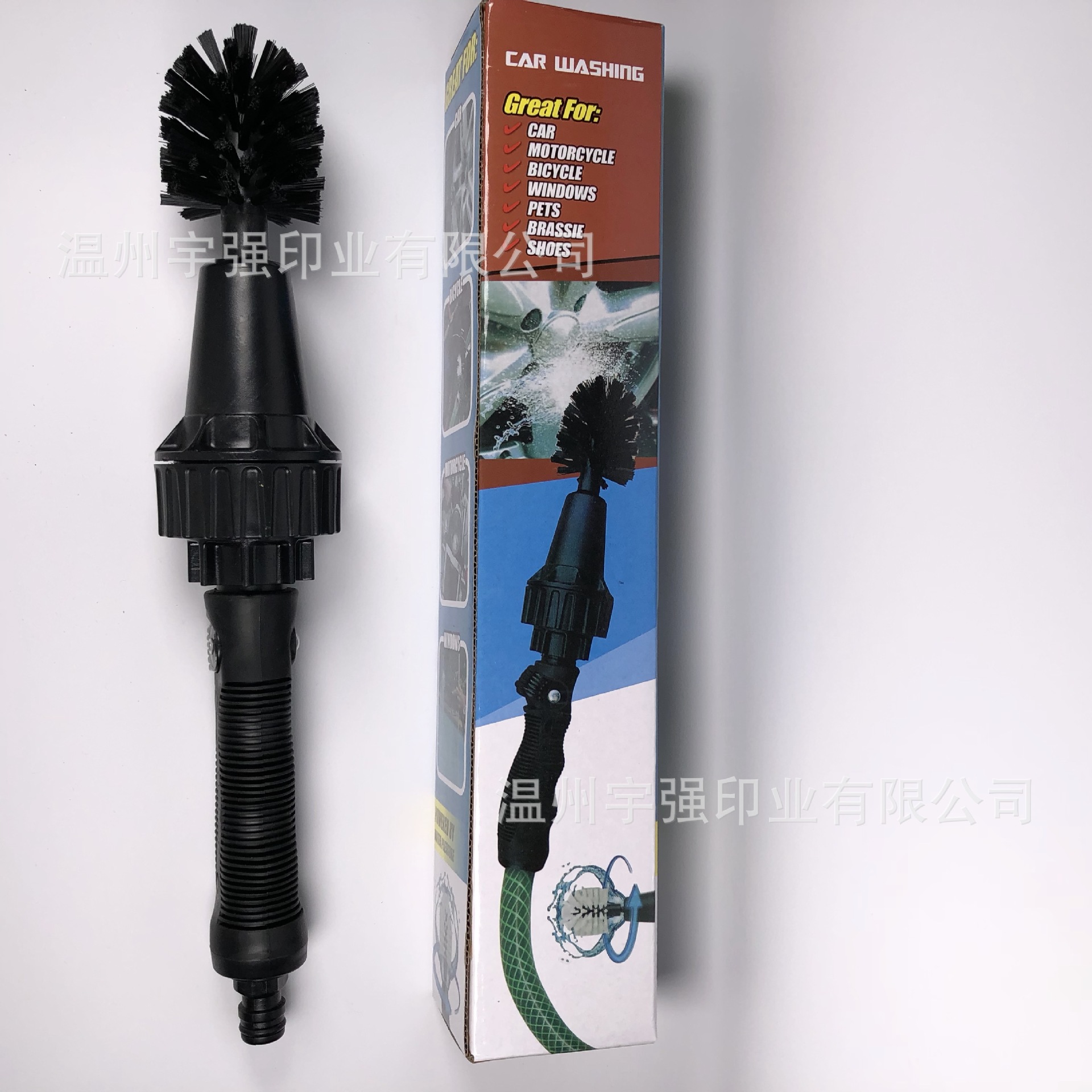 水驱动旋转刷 BBrush Hero 喷水旋转头清洗刷 Renovator现货白底实物图