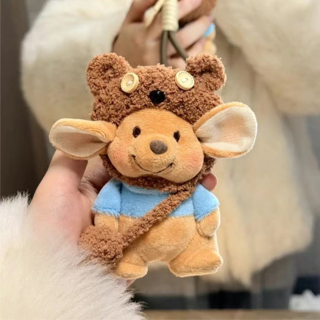Kangaroo Dongdi Little Bean plush toy bag pendant car keychain as a birthday gift for my girlfriend and best friend Little Bean Specification image