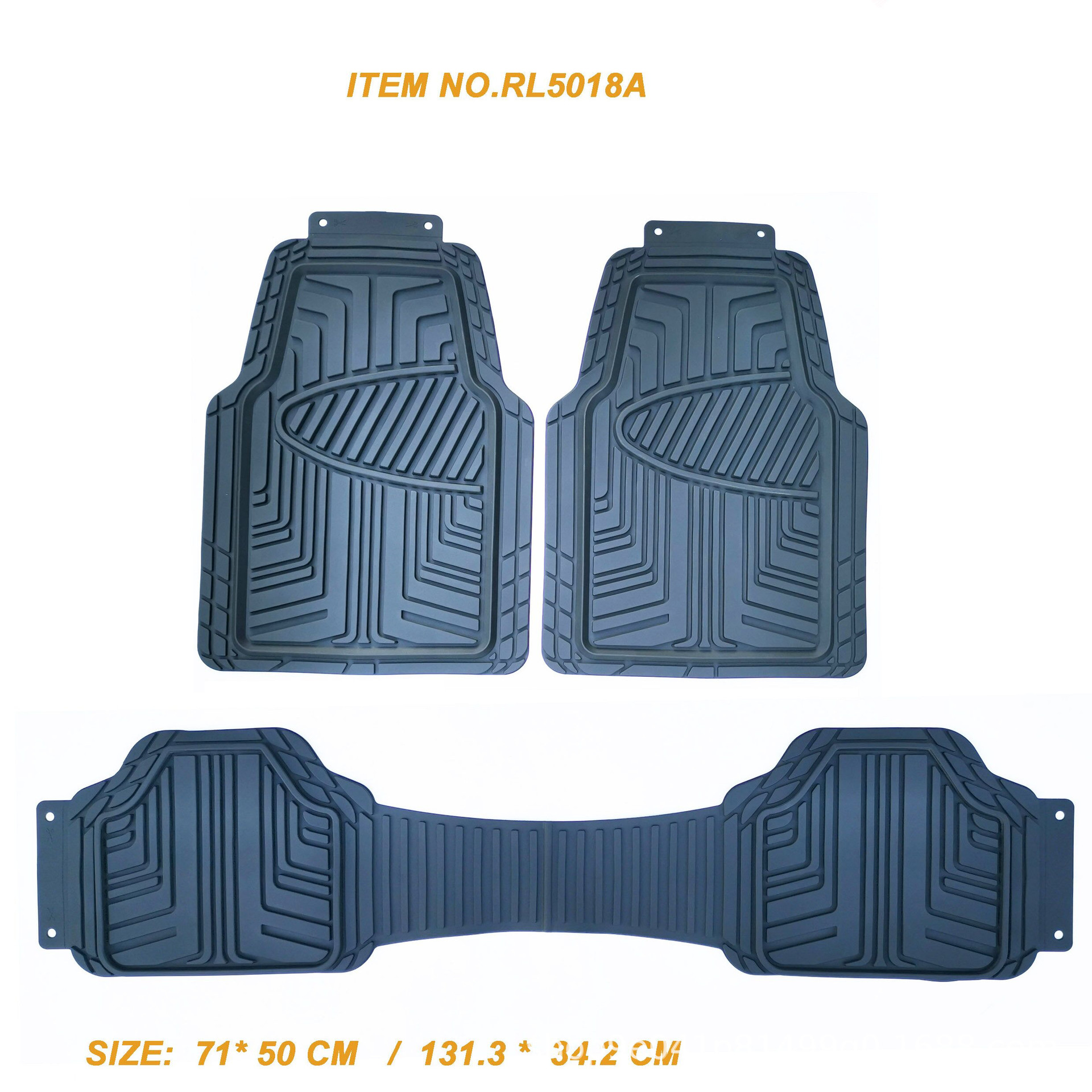 跨境专供PVC橡胶通用汽车脚垫批发可裁剪无异味四季可用耐脏车垫产品图