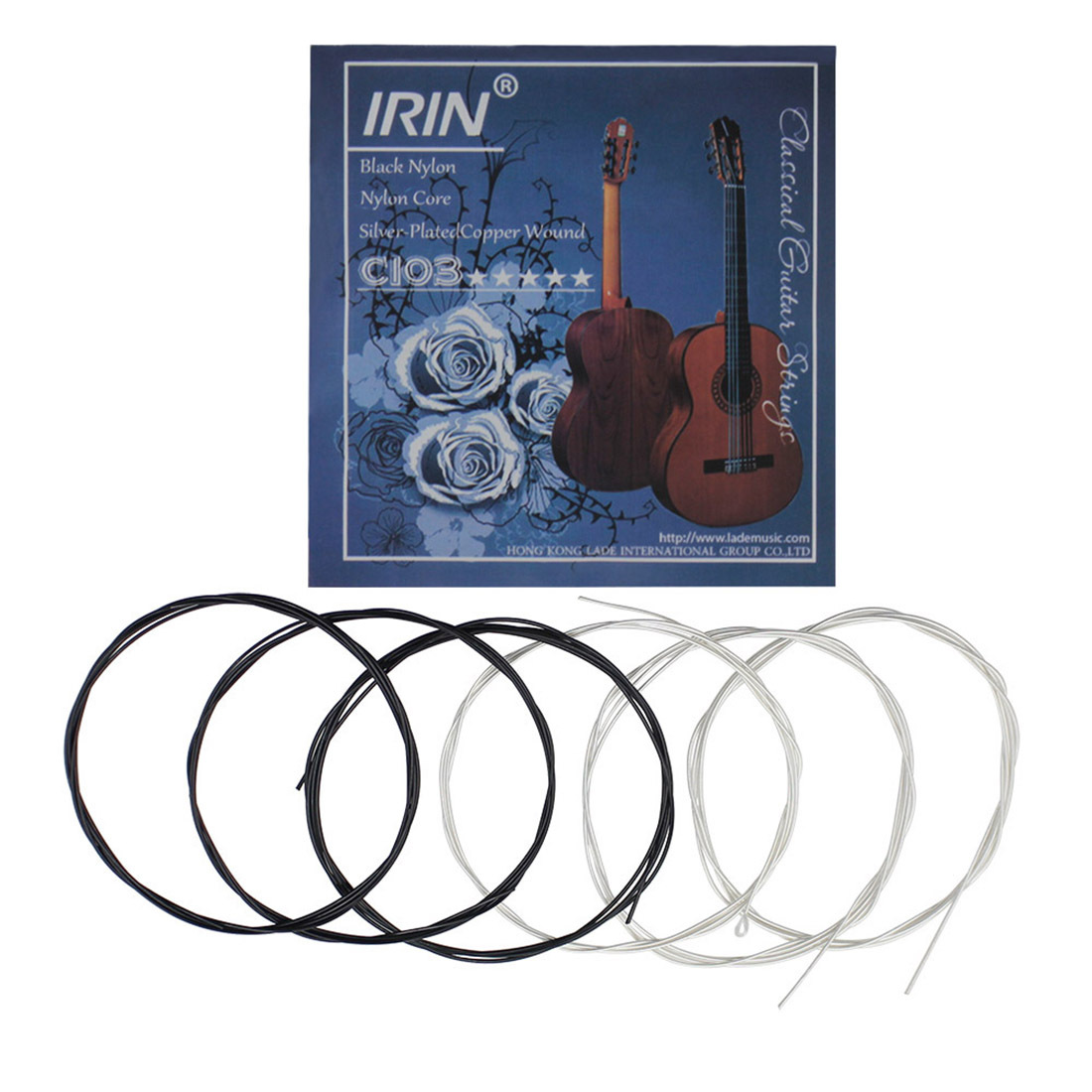 Genuine IRIN classical guitar strings C103, black and white nylon stringed instruments in large stock details Picture