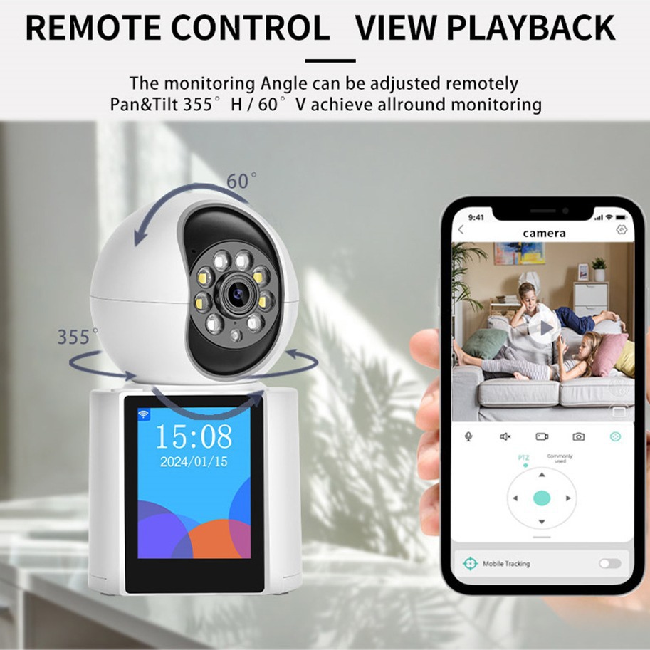 WiFi surveillance camera, home two-way video, elderly video phone, 360 indoor ultra-clear camera Application Scenario
