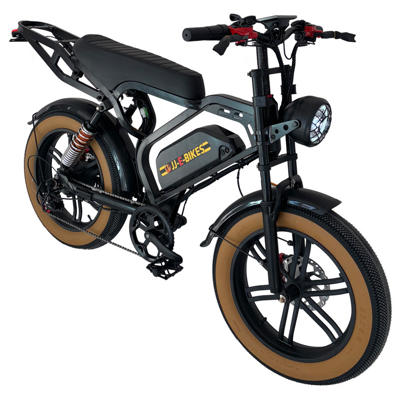 New energy ebike electric-assisted bicycle, 20-inch fat tire snow and beach off-road electric motorcycle, super high range Specification image