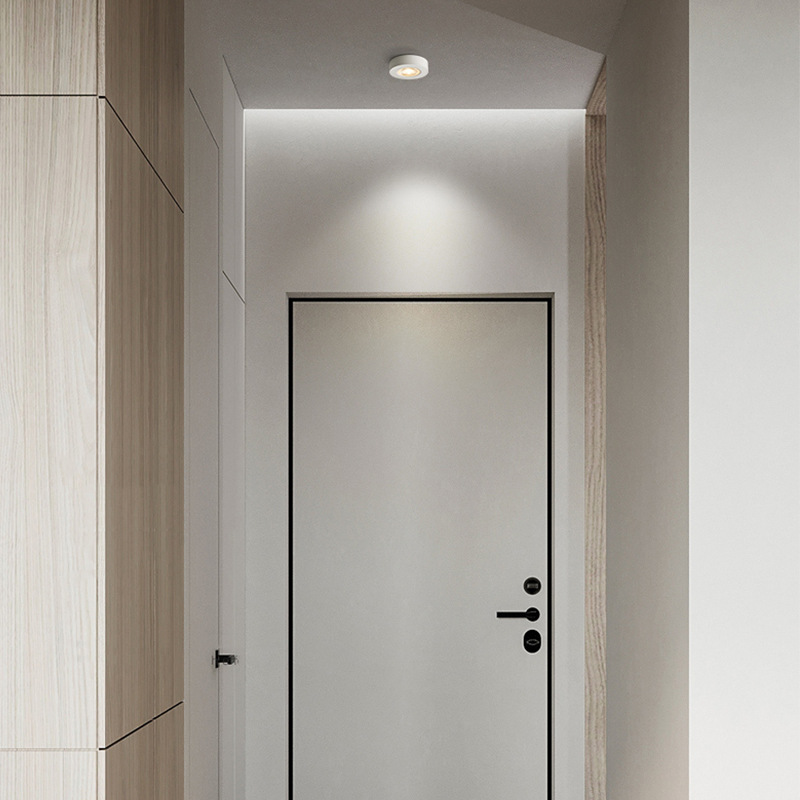 Exposed ultra-thin led small spotlights, cabinets, wine cabinets, display cabinets, mini shelf lights, corridor and passage lights, ceiling downlights, 5w Application Scenario