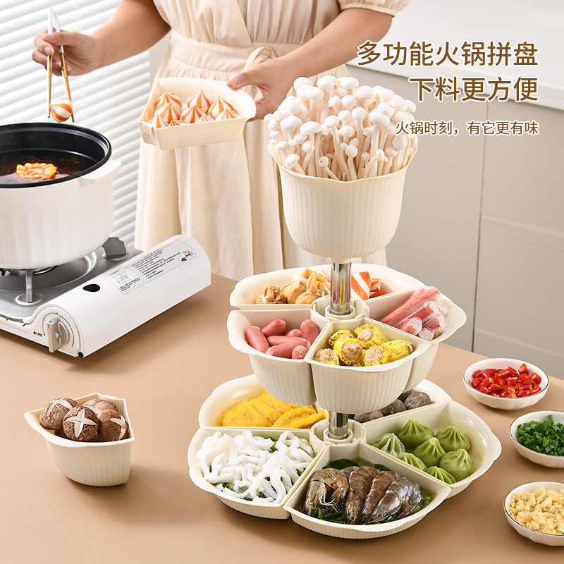طبق الفواكه المجففة متعددة الأغراض من طبق الخضروات المجزأة Specification image
