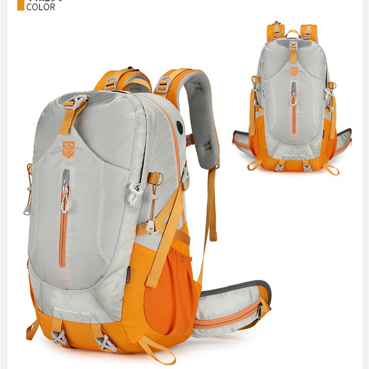 Cross-border outdoor hiking and mountaineering backpack: 40-liter large-capacity floating back plate waterproof men's and women's sports backpack Specification image