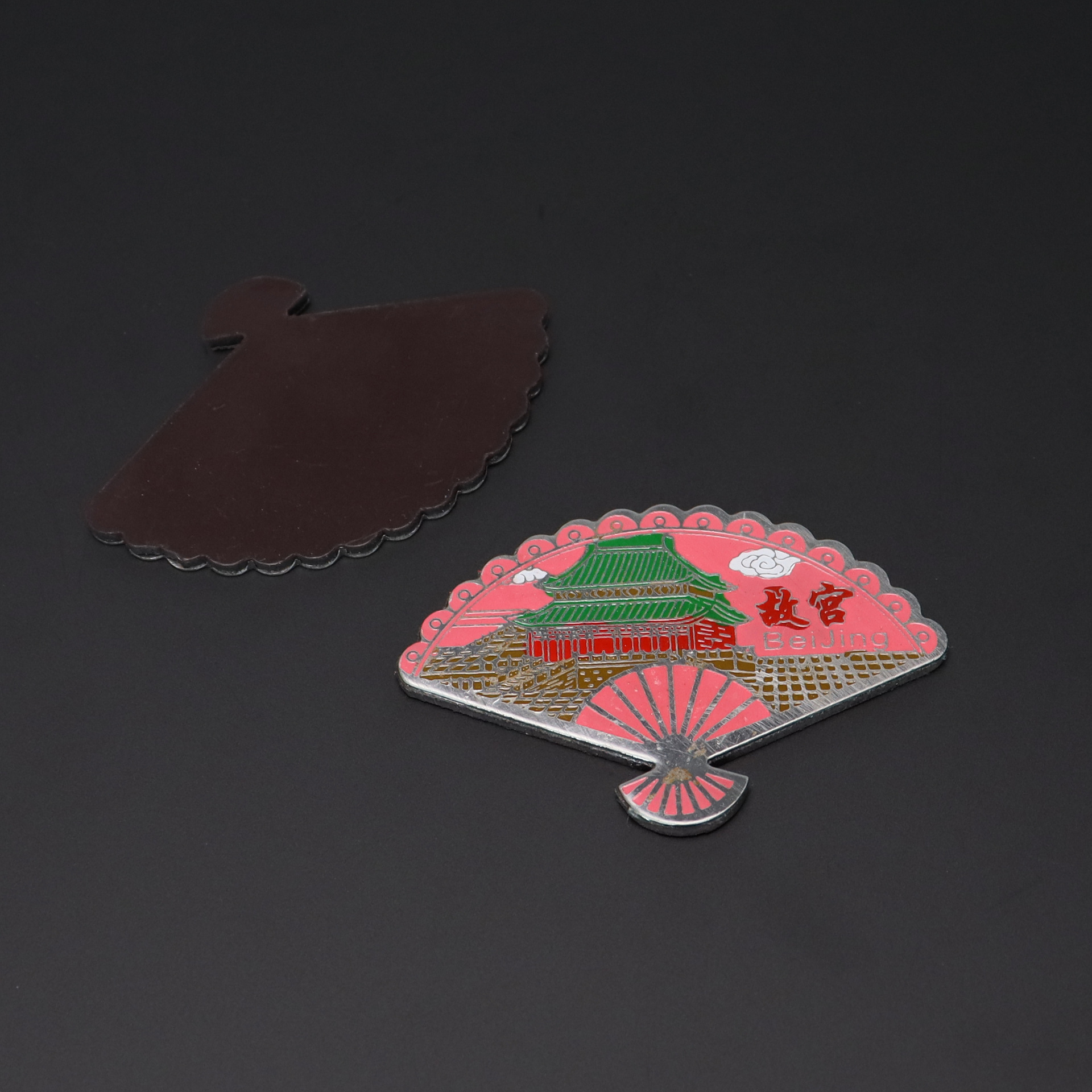 Beijing Cloisonne Chinese-style craft cultural gifts: copper plate, baked paint, low-temperature enamel, and various styles of fridge magnets details Picture