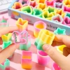 Kindergarten student prizes, birthday gifts, ground promotion, children's toy gifts, creative irregular-shaped rainbow rings for boys and girls Specification image