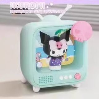 Sansano TV Night light Blind Box figurine Glowing Ornament Kuromi Melody Girl Heart Birthday Wholesale details Picture