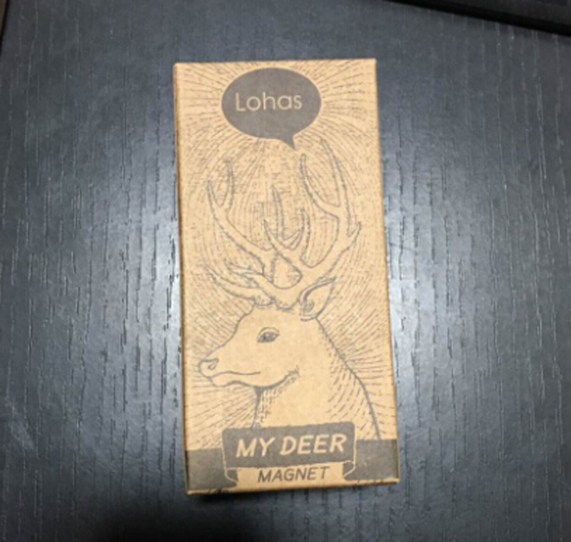 Creative deer fridge stickers, cartoon Sika deer magnetic fridge cabinet stickers, three-dimensional all-inclusive magnetic sticky notes Item Picture